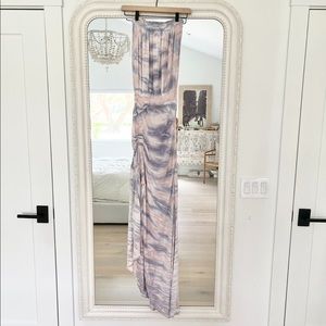 Young Faboulous and Broke long strapless maxi dress with a slit